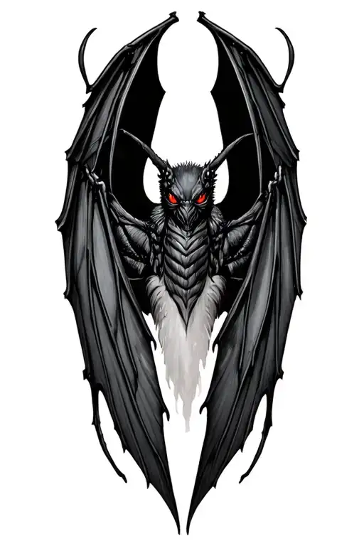 mothman tattoo design tattoo design idea