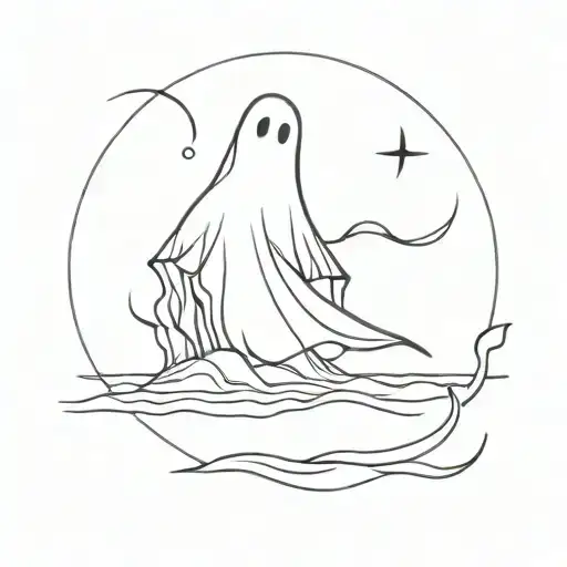 the ghost on the shore tattoo design idea