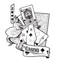 irish casino tattoo design idea