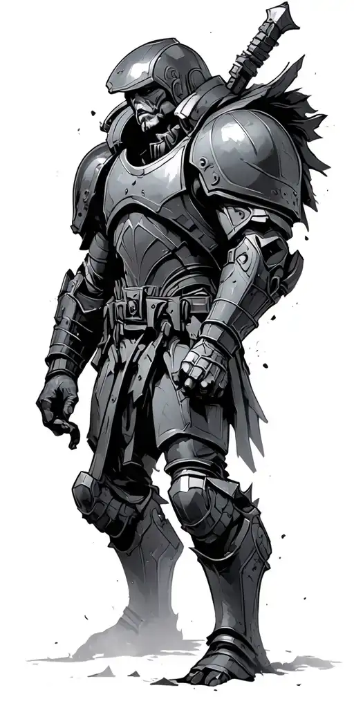 ultramarines carving up enemy tattoo design idea