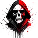 hooded reaper tattoo design idea