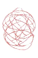 red string theory interwoven tattoo design idea