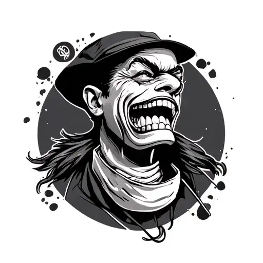 gangster dentist tattoo design idea