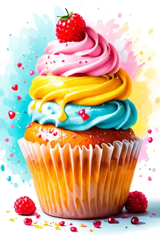 cupcake tower tattoo design idea