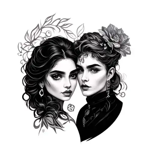 Josefina & Jeronimo Infinito tattoo design idea