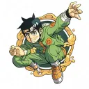 rock Lee from Naruto tattoo design idea