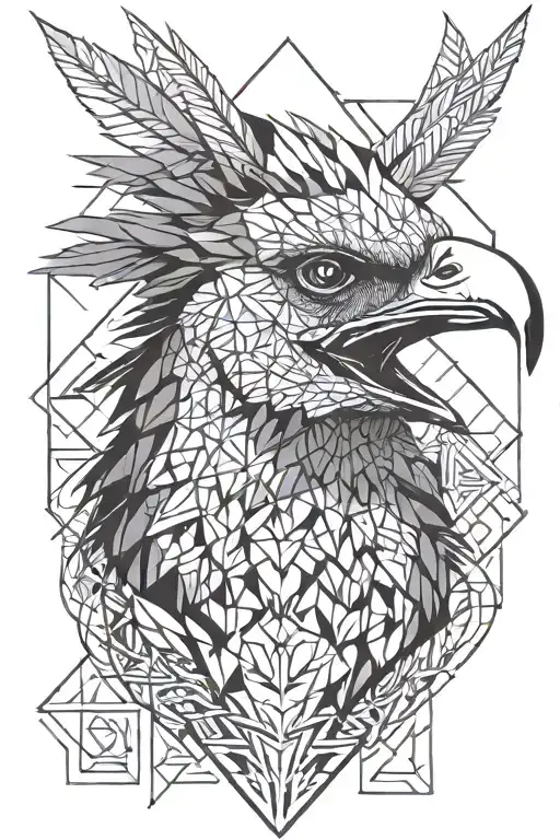 Vulture head tattoo tattoo design idea