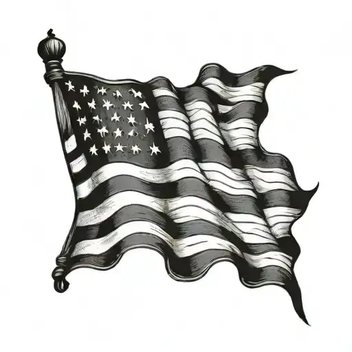 13 american flag tattoo design idea