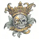 Krone tattoo design idea