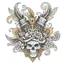 Krone tattoo design idea