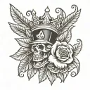 Krone tattoo design idea