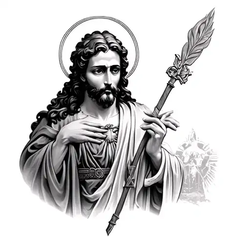 Saint Jude Thaddeus tattoo design idea