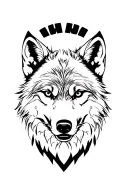 wolf tattoo design idea