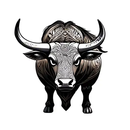 Chinese Ox tattoo design idea