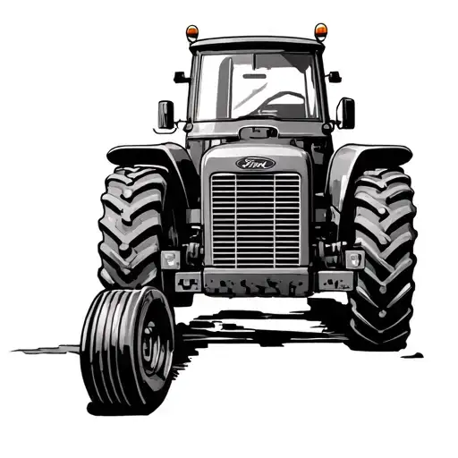 Ford Tractor military  tattoo design idea
