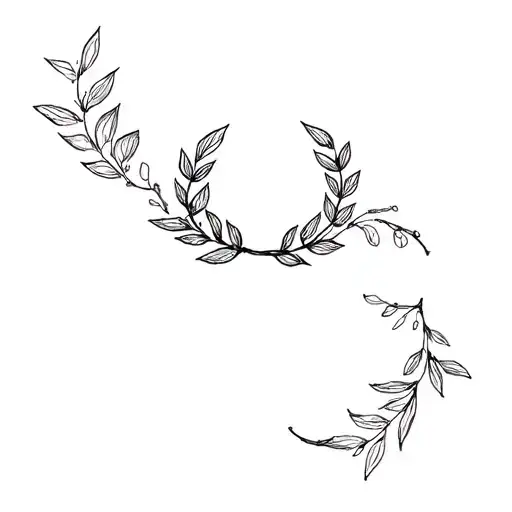 a laurel wreath tattoo design idea