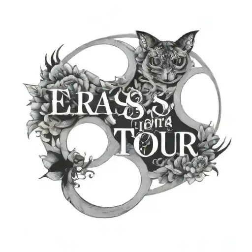 eras tour stage with lyrics from long live tattoo design idea