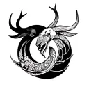 taurus libra pisces libra tattoo design idea