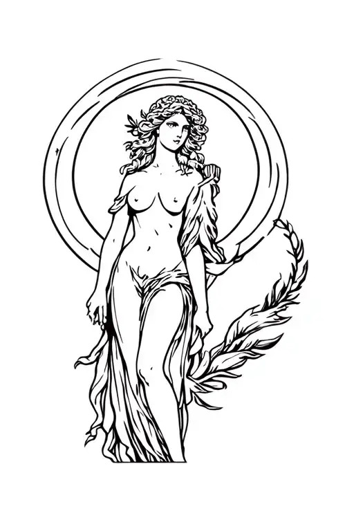 Aphrodite the goddess of love tattoo tattoo design idea