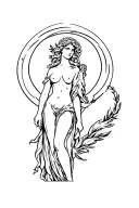 Aphrodite the goddess of love tattoo tattoo design idea