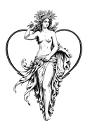 Aphrodite the goddess of love tattoo tattoo design idea