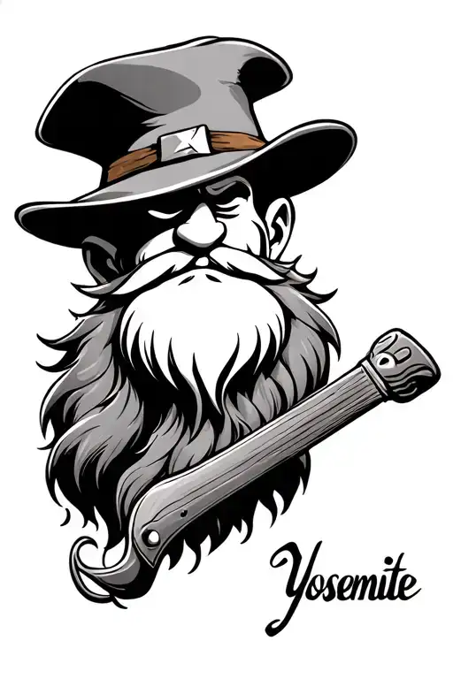 Yosemite sam tattoo design idea