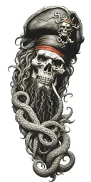 Pirates of the Caribbean, kraken tattoo design idea