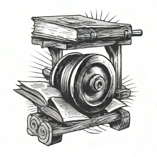 present moment, sun, barbell, sex, books, family, journal, gratitude, steak tattoo design idea