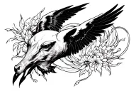 murcielago con alas tattoo design idea