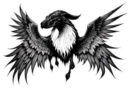 murcielago con alas tattoo design idea