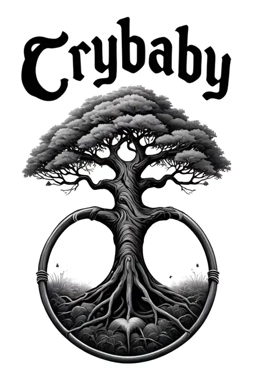 "Crybaby" "Crybaby" Tree Of Life tattoo design idea