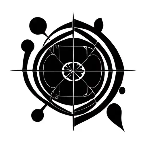 > "A small tattoo design combines the symbol of Gemini (♊) and the Aquarius code (♒) in a simple and elegant style. tattoo design idea