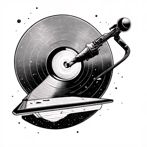 Voyager Golden Record tattoo design idea