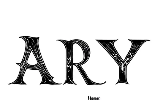 "Arya
" tattoo design idea