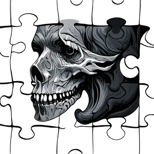 Jigsaw Puzzle tattoo design idea