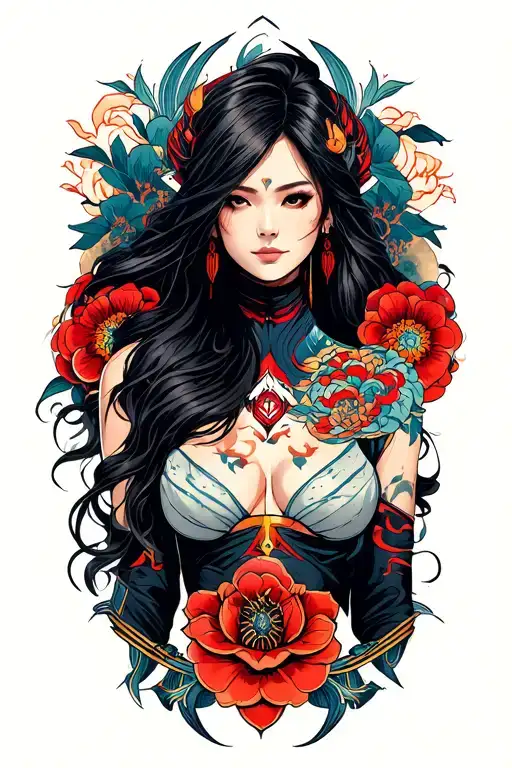 mass effect talizorah tattoo design idea