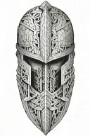 gladiator armor tattoo design idea