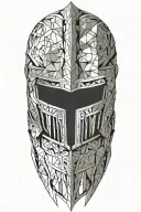 gladiator armor tattoo design idea