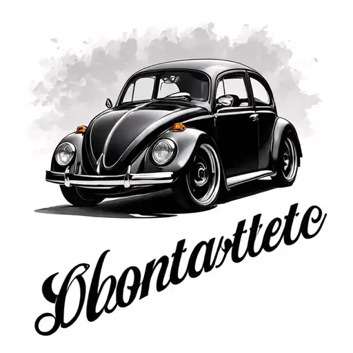 Volkswagen Beetle tattoo design idea
