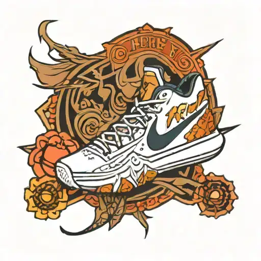 Kyrie Irving shoe logo nike tattoo design idea