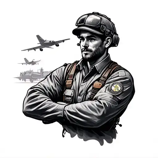 Aircraft Mechanic tattoo design idea