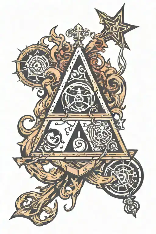 alchemy symbols tattoo design idea