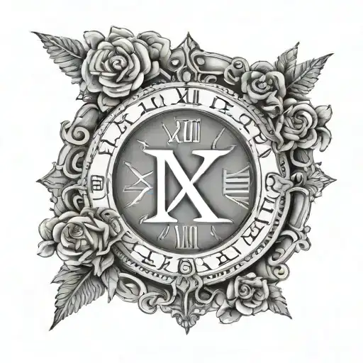 1969 Roman Numerals tattoo design idea