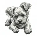 bichon freise paw print  tattoo design idea