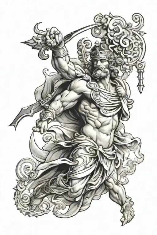 Greek gods Olympus arm sleeve tattoo tattoo design idea