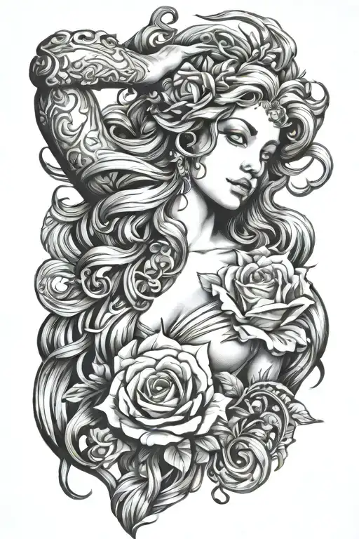 aphrodite arm sleeve tattoo tattoo design idea