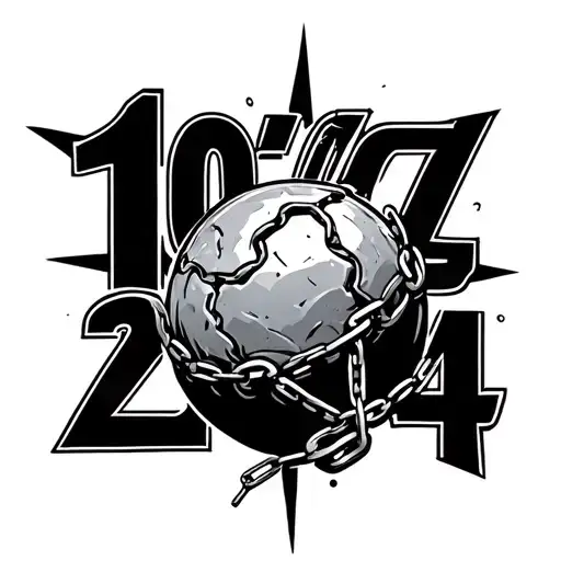 "10/20/2024" broken ball and chain on ankle tattoo tattoo design idea