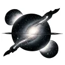 Andromeda Galaxy tattoo design idea