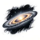 Andromeda Galaxy tattoo design idea