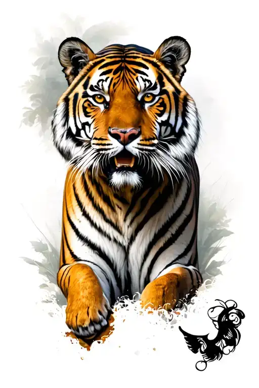 Bengal tiger tattoo design idea